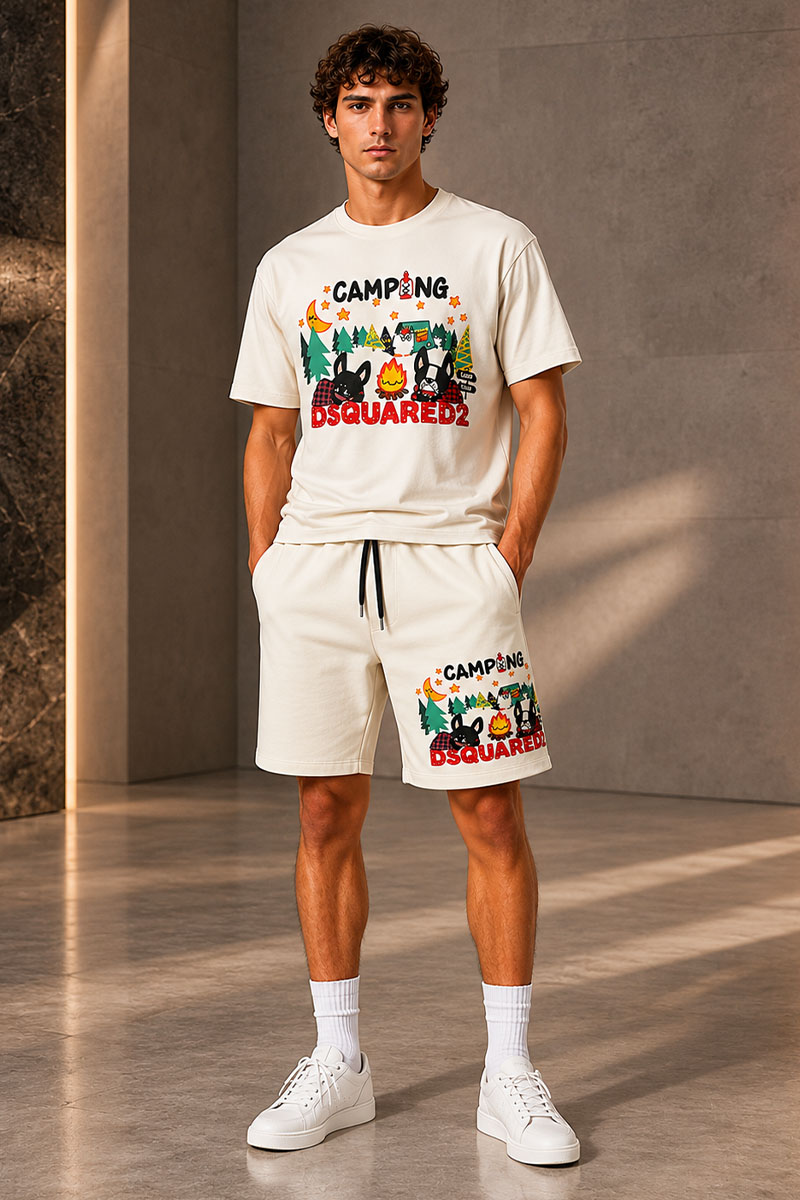 Dsquared2 Мужская футболка "Camping" - White