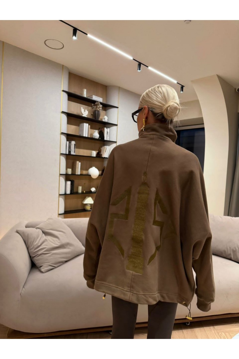 Schiaparelli Женская кофта с высоким горлом premium - Brown