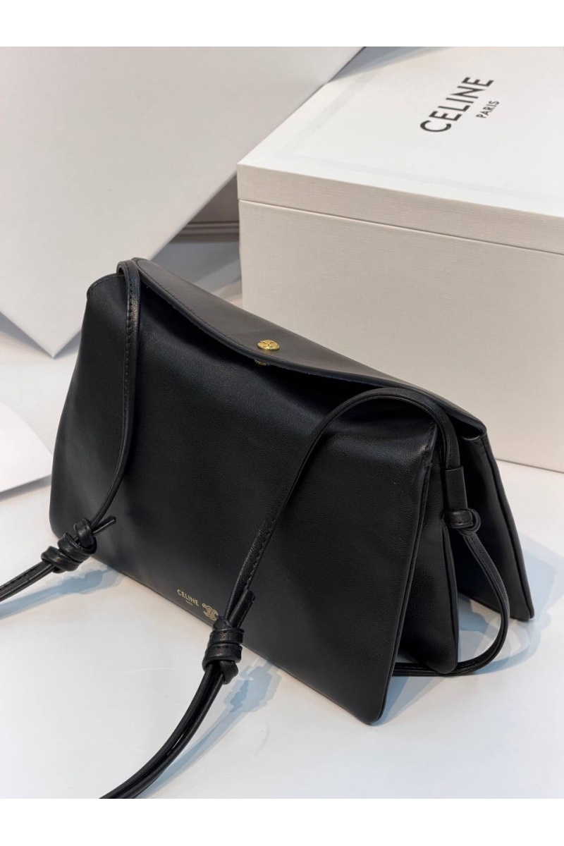 Celine Кожаная сумка Trio Flap premium 22.5x13x3.5 см