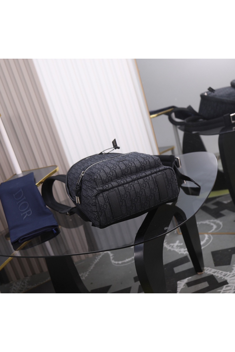 Dior Текстильный рюкзак Oblique Premium 37x26x15 см