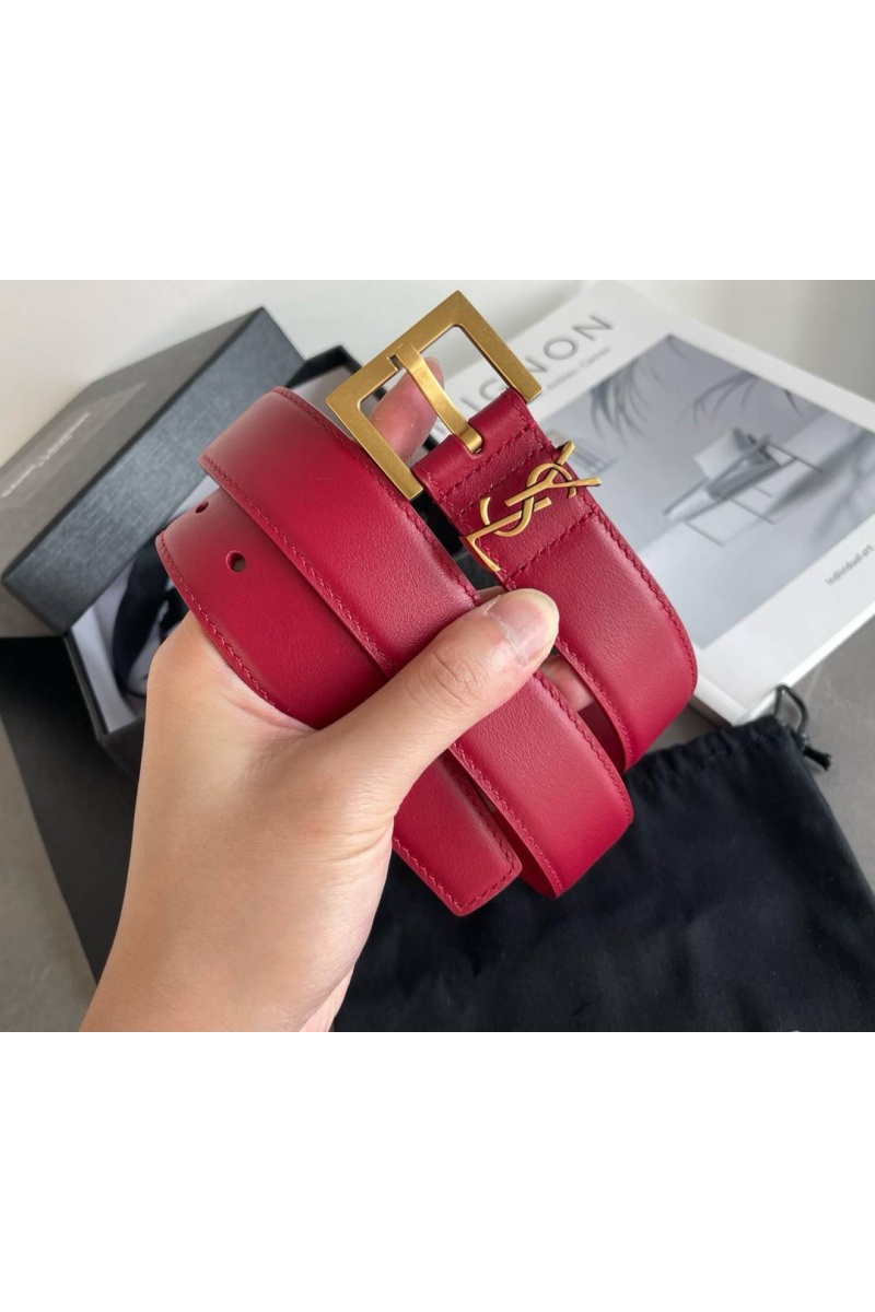 Yves Saint Laurent Кожаный ремень (ширина 3 см)