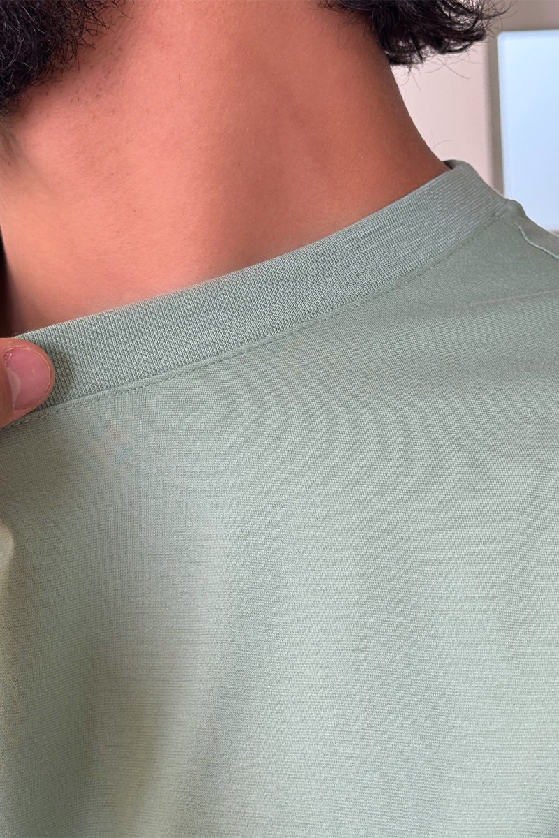 Loro Piana Мужская зелёная футболка