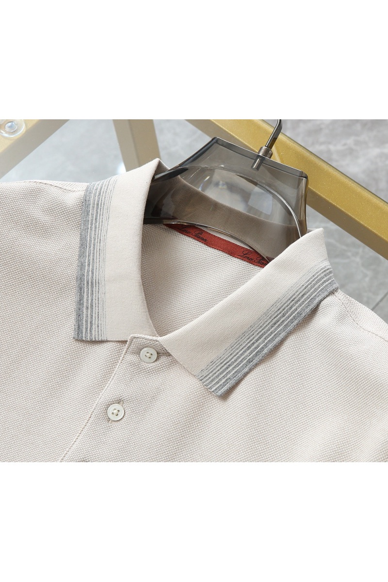Loro Piana Мужское бежевое поло premium