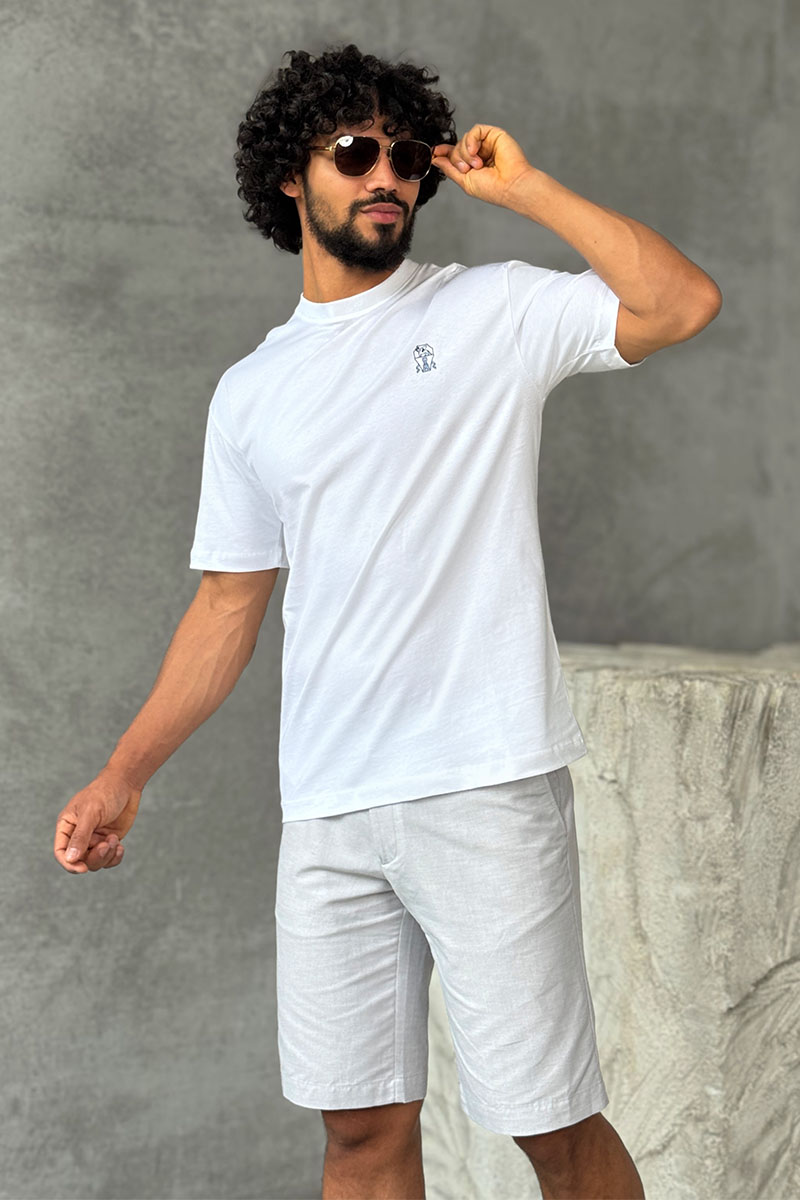 Designer Мужская белая футболка 