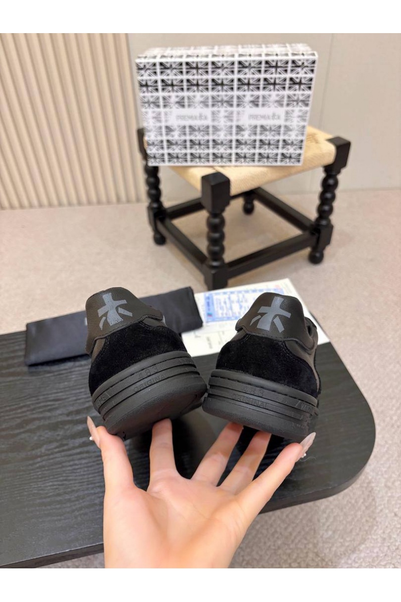 Premiata Комбинированные кроссовки с мехом Bonnie