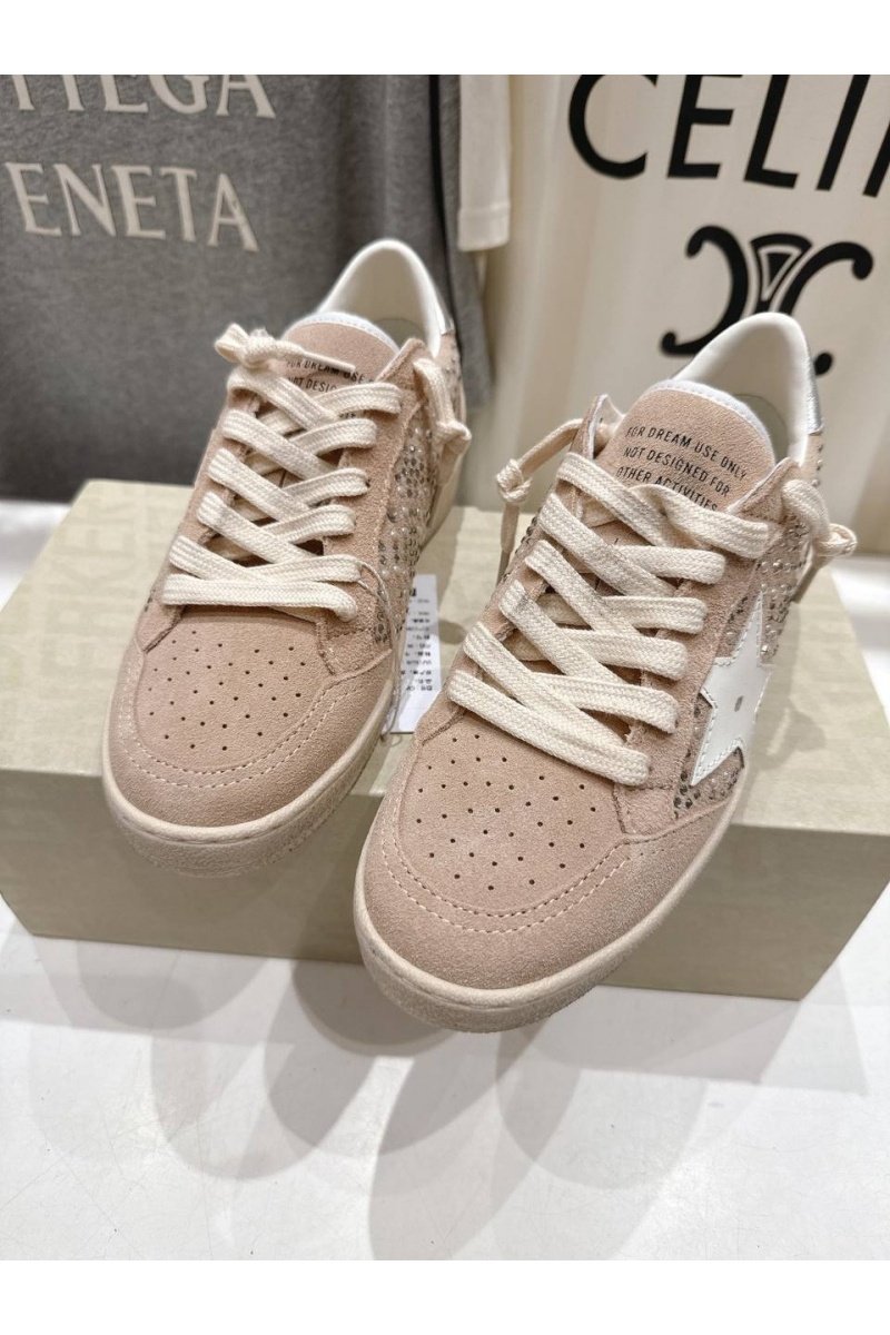 Designer Clothing Женские кожаные кроссовки Golden Goose Super Star premium