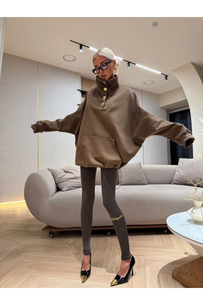 Schiaparelli Женская кофта с высоким горлом premium - Brown