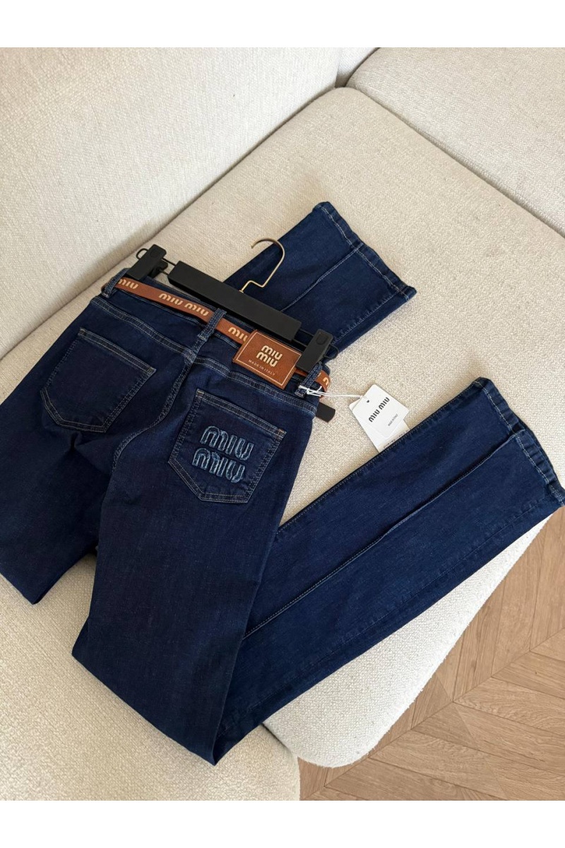 MIU MIU Женские джинсы клёш Premium - Navy