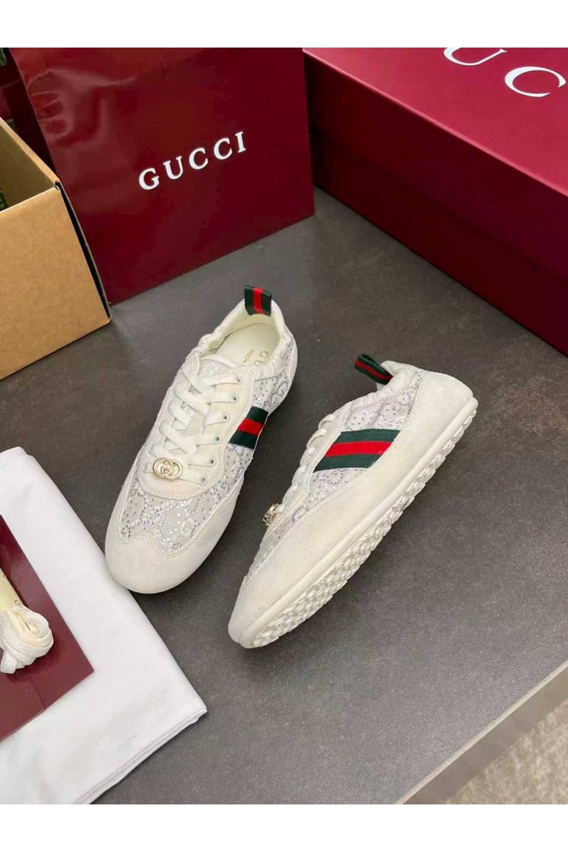 Gucci Женские кроссовки GG Shift premium