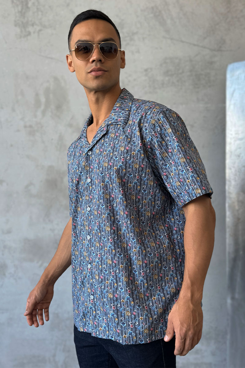 Dоlсе & Gаbbаnа Мужская чёрная рубашка floral-print 