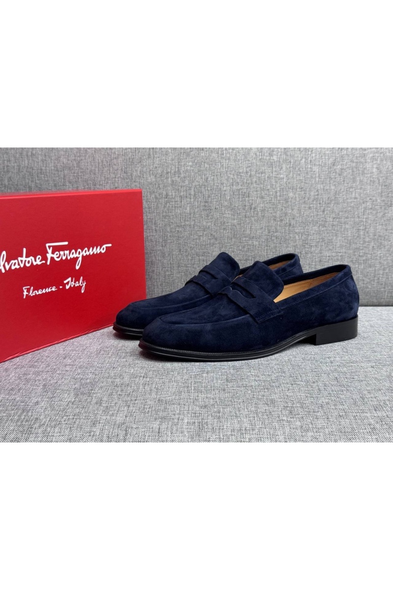 Salvatore Ferragamo Мужские замшевые лоферы