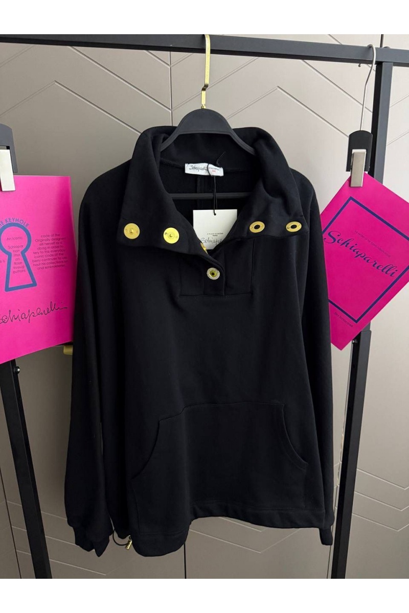 Schiaparelli Женская кофта с высоким горлом premium - Black