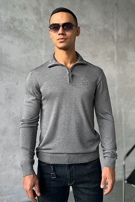 Мужская кофта zip-up - Grey