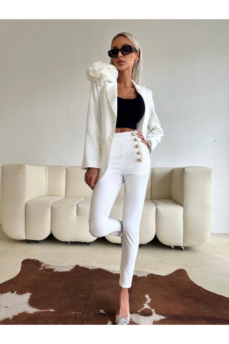 Balmain Белые женские брюки 