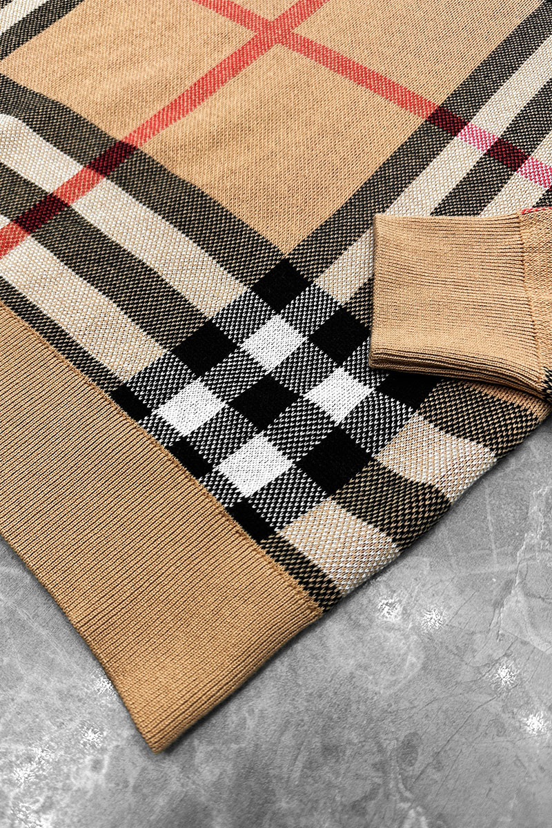 Burberry Мужская бежевая кофта check pattern