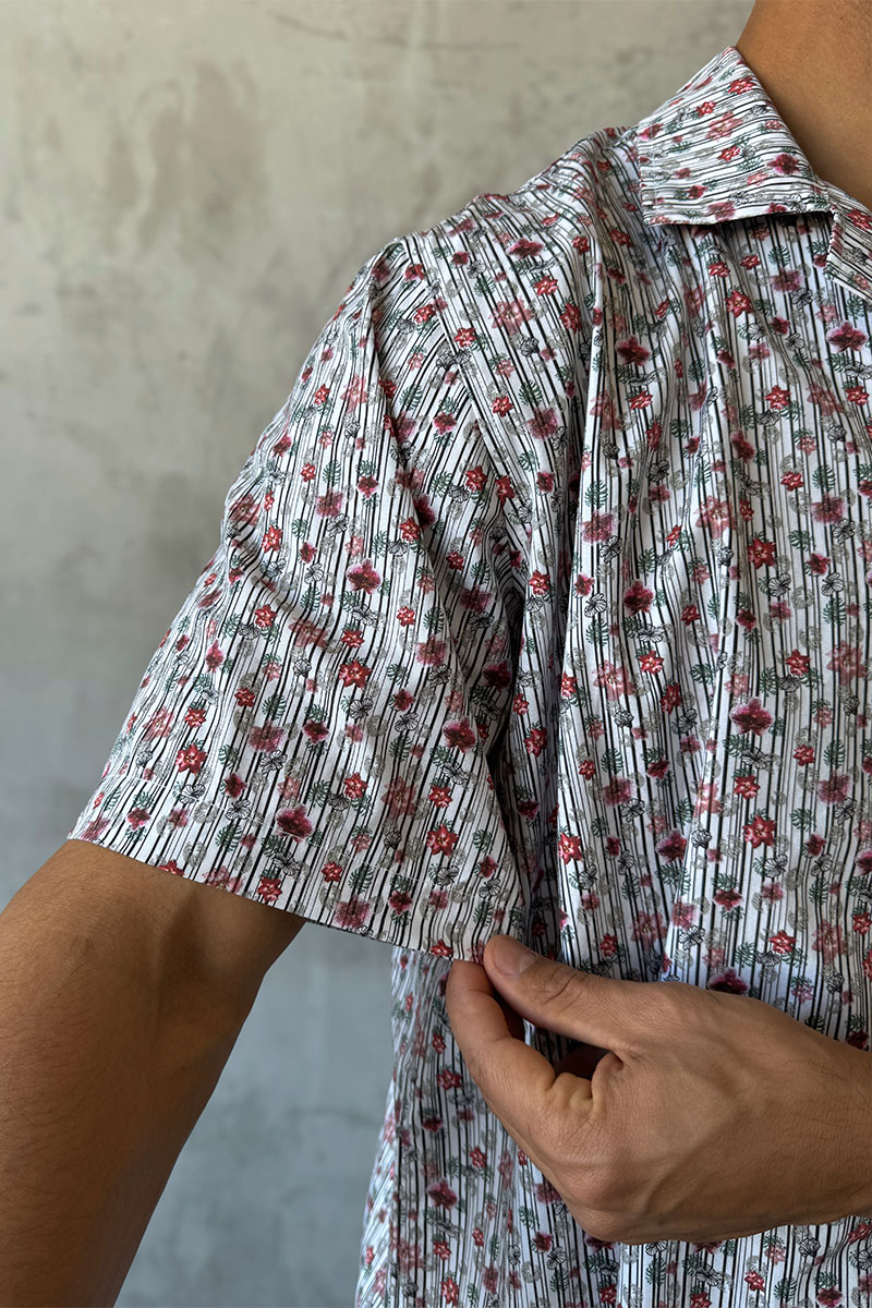 Dоlсе & Gаbbаnа Мужская белая рубашка floral-print 