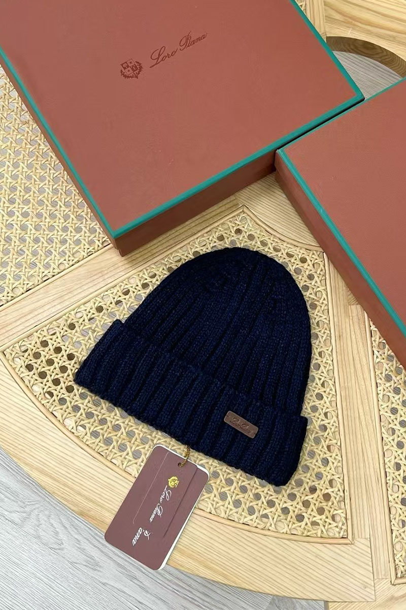 Loro Piana Мужская шапка Niseko Premium - Navy 