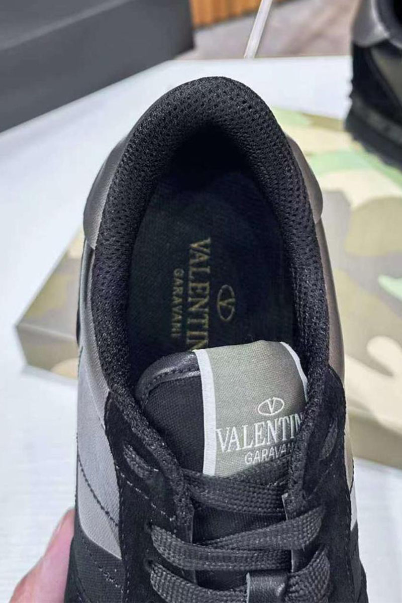 Valentino Комбинированные кроссовки Rockrunner - Black / Grey