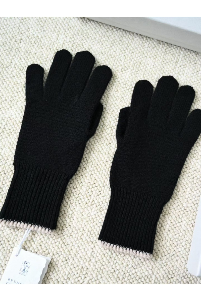 Designer Кашемировые перчатки premium - Black
