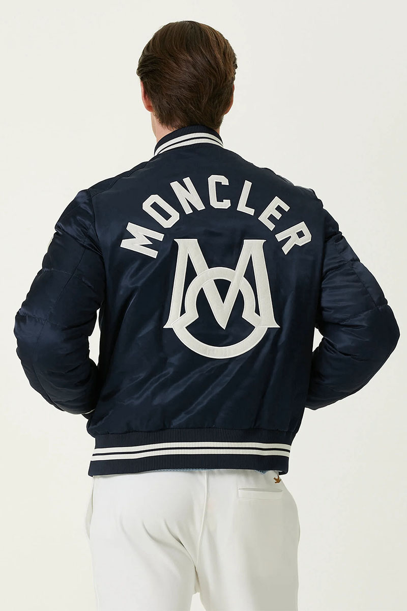 Moncler Утеплённый бомбер Dives - Navy