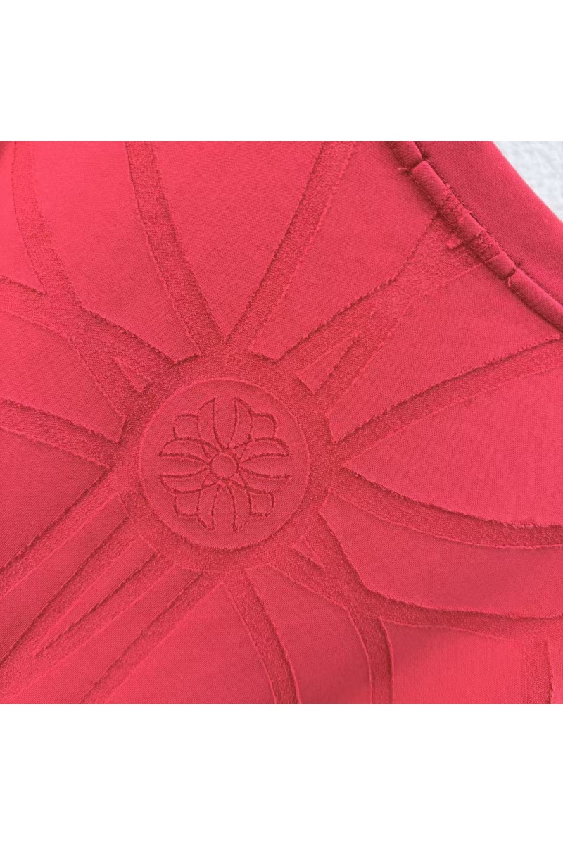 Chrome Hearts Красная оверсайз футболка premium