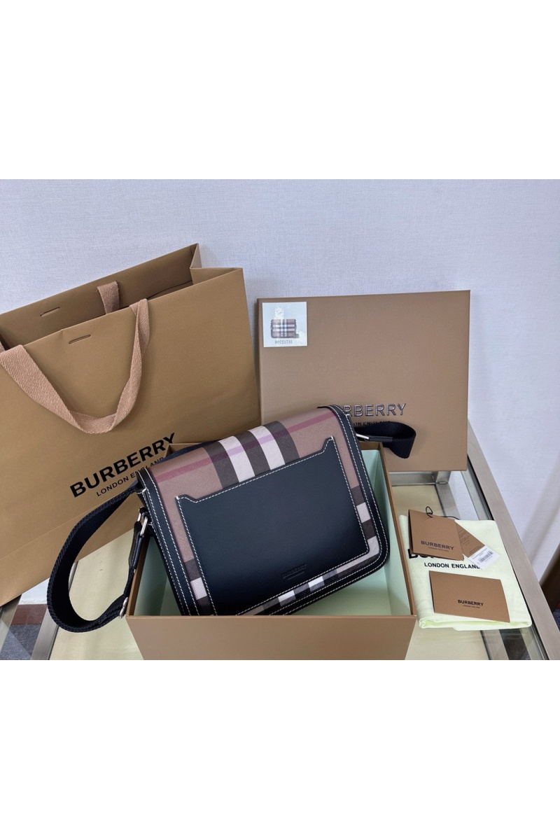 Burberry Кожаная сумка Alfred Premium 25.5x21.5x6.5 см
