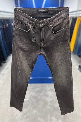 Мужские джинсы embossed logo - Light Brown