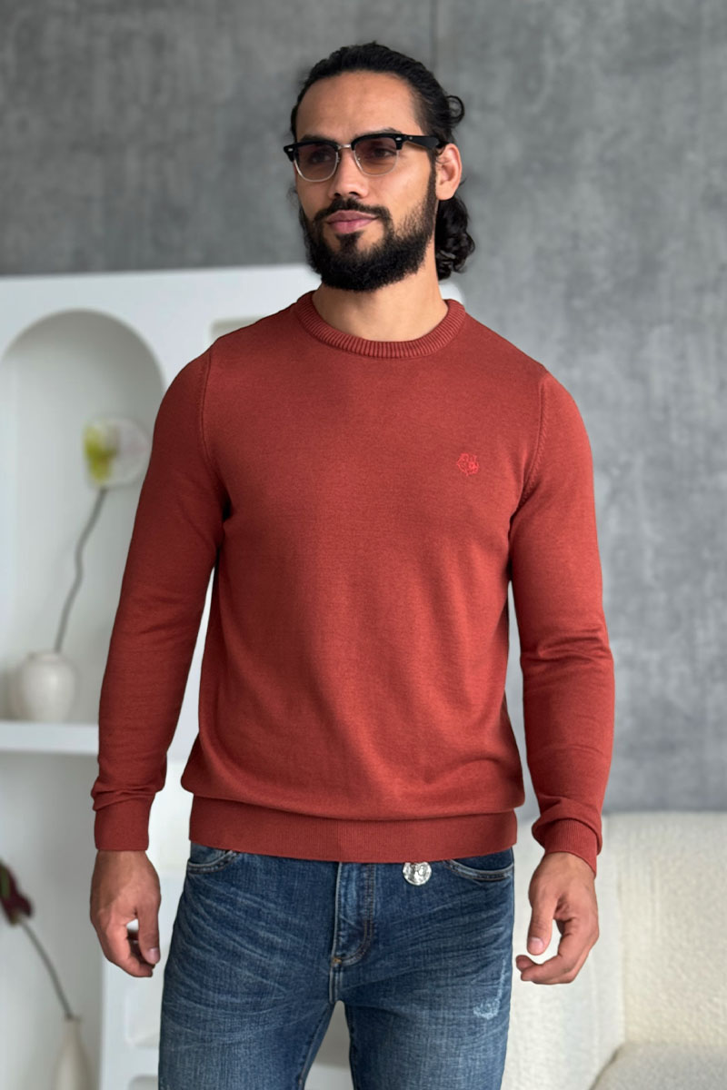 Loro Piana Мужской красный джемпер