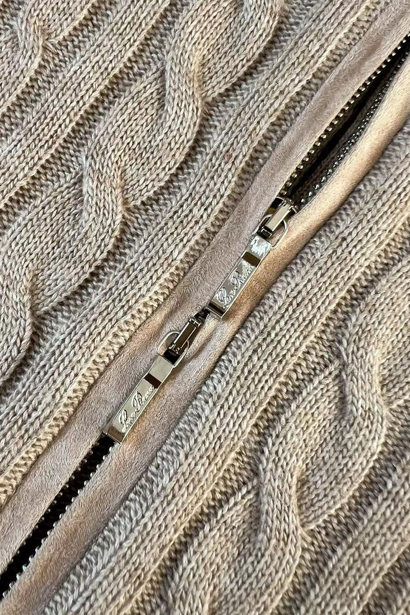 Loro Piana Кашемировый свитер Premium zip-up - Beige