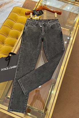 Мужские чёрные джинсы slim fit