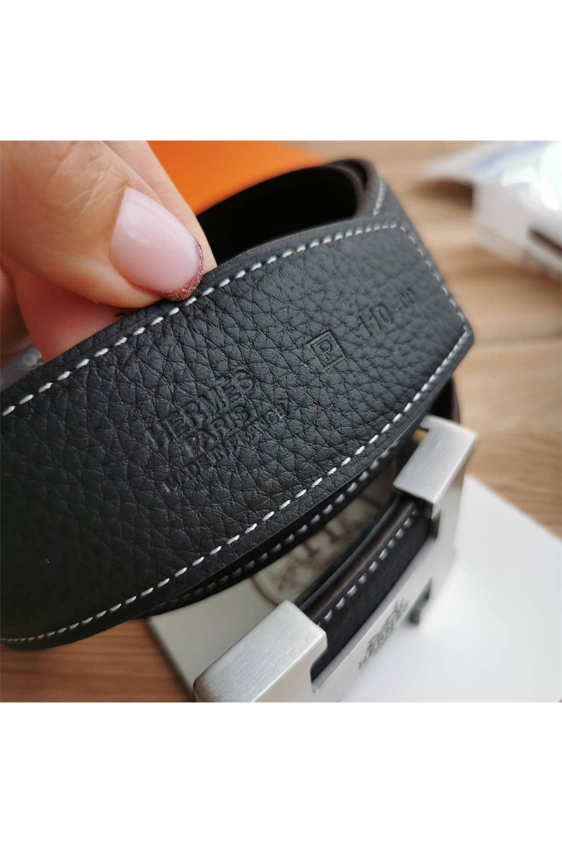 Hermes Кожаный ремень - Black