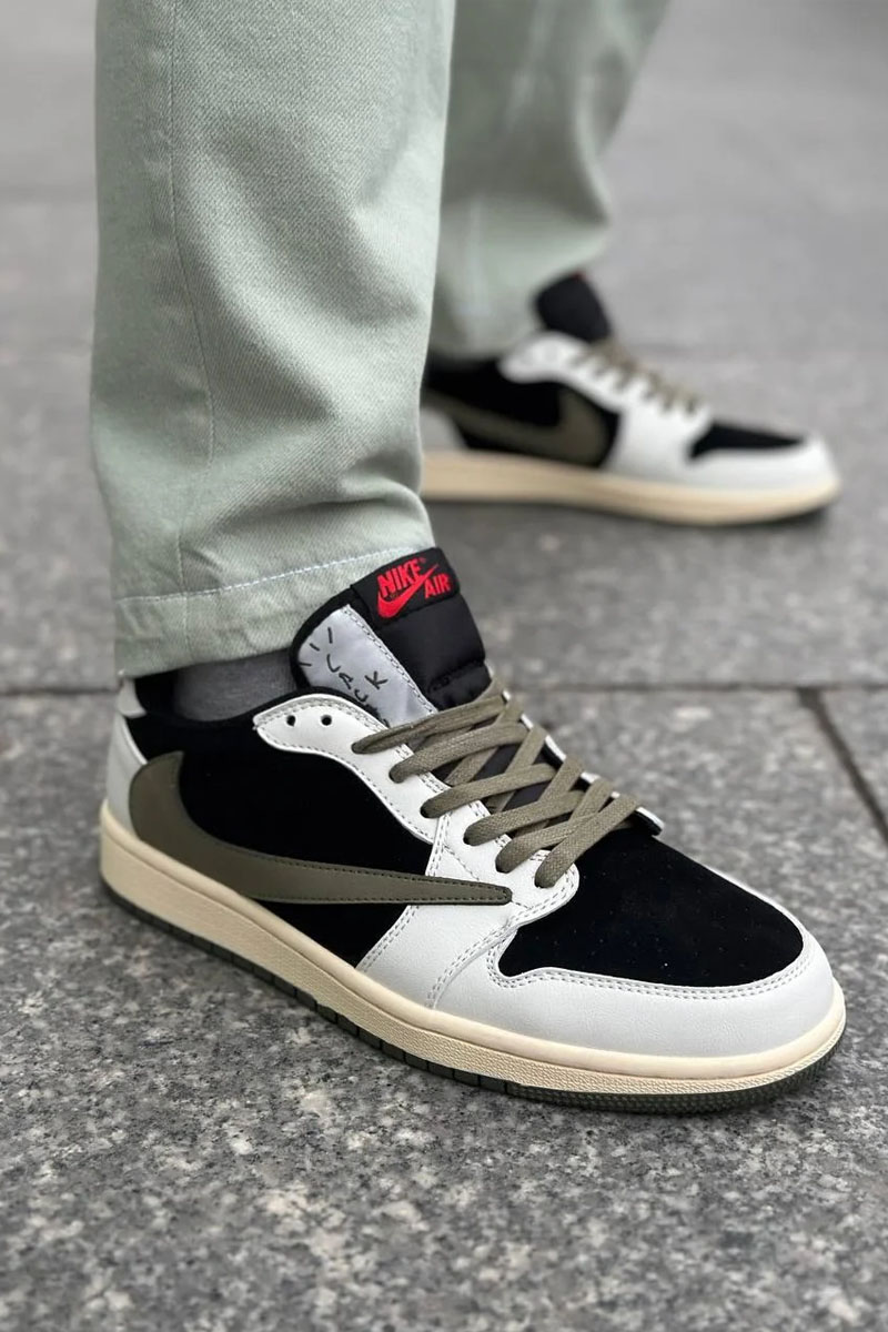 Nike Кроссовки Travis Scott x AJ1 Low OG "Olive"