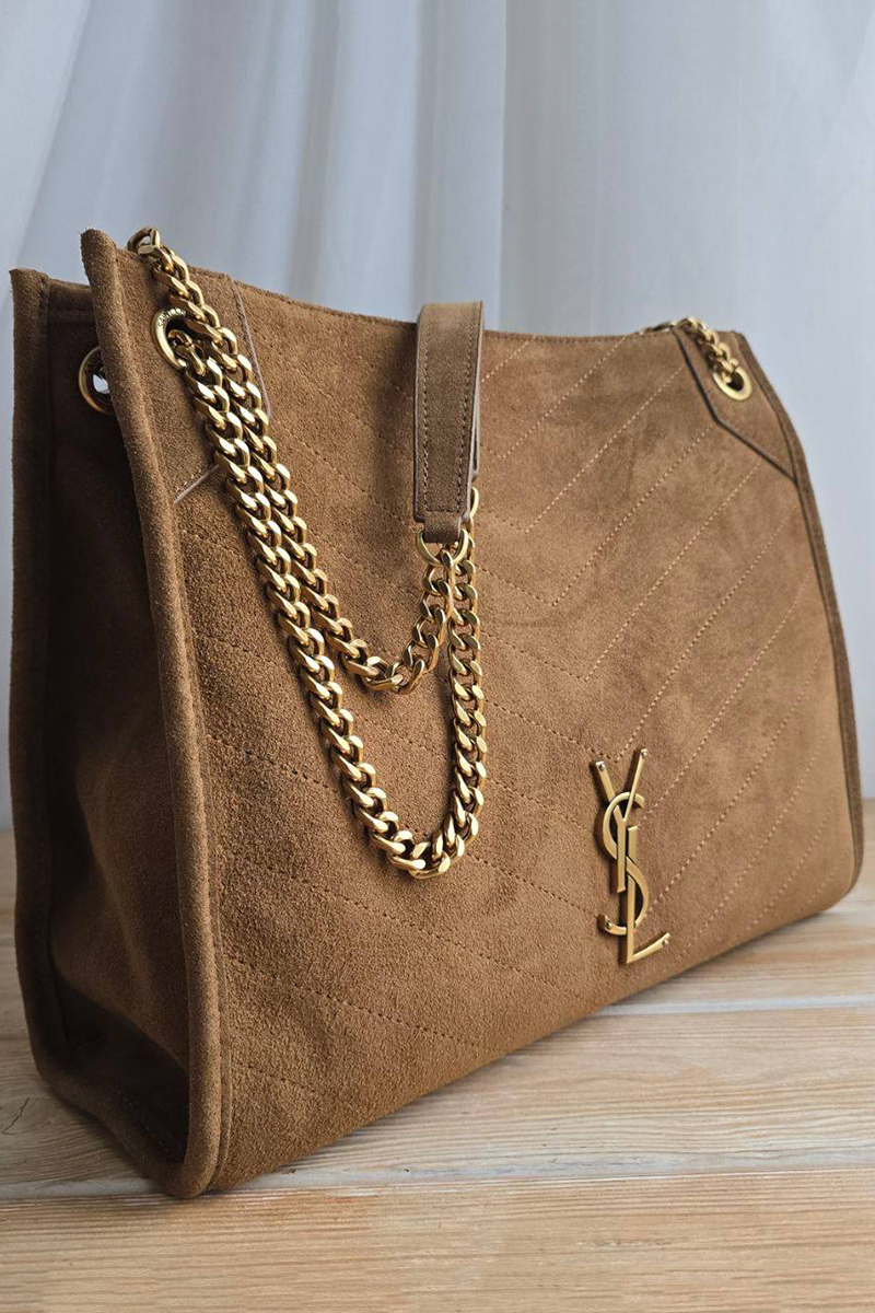 Yves Saint Laurent Замшевая сумка 32x25 см