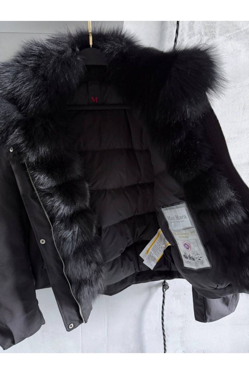 Max Mara Женский бомбер с натуральным мехом premium