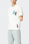 Белая мужская футболка NBA Collaboration