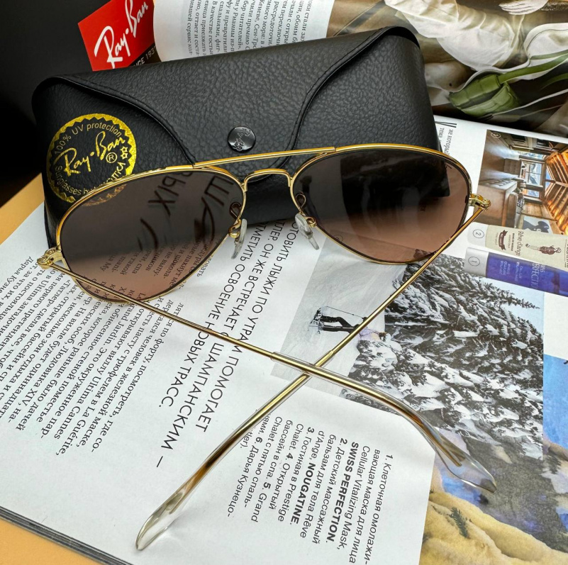 Ray Ban Солнцезащитные очки Aviator Large Metal