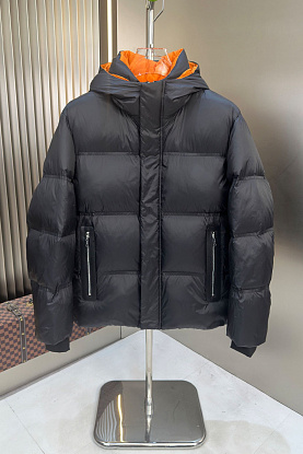 Мужской пуховик чёрного цвета