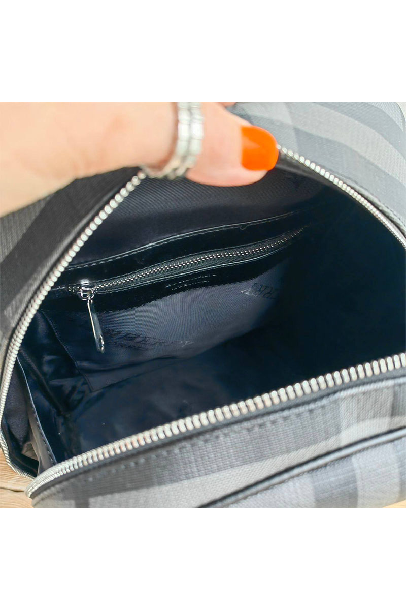 Burberry Кожаный рюкзак London Check 35х30 см