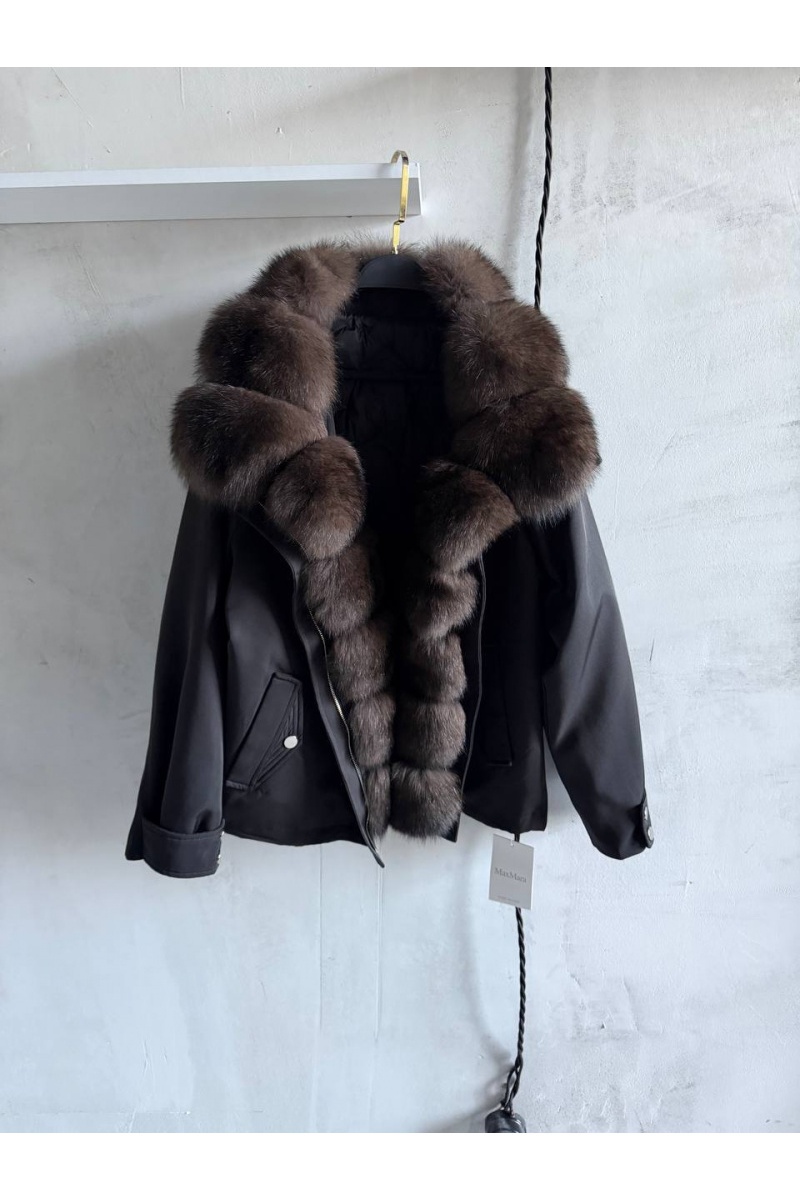 Max Mara Женская парка с натуральным мехом premium