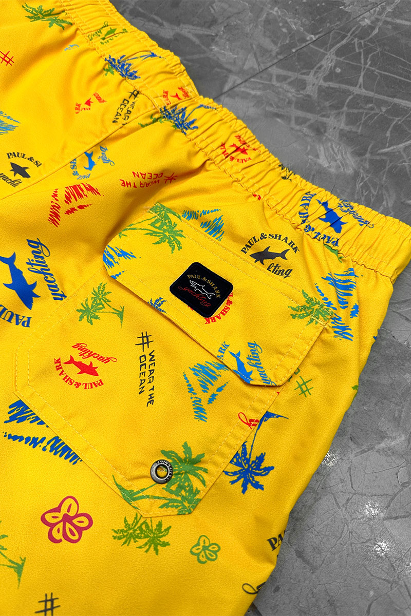 Paul & Shark Мужские жёлтые шорты "Wear the Ocean"