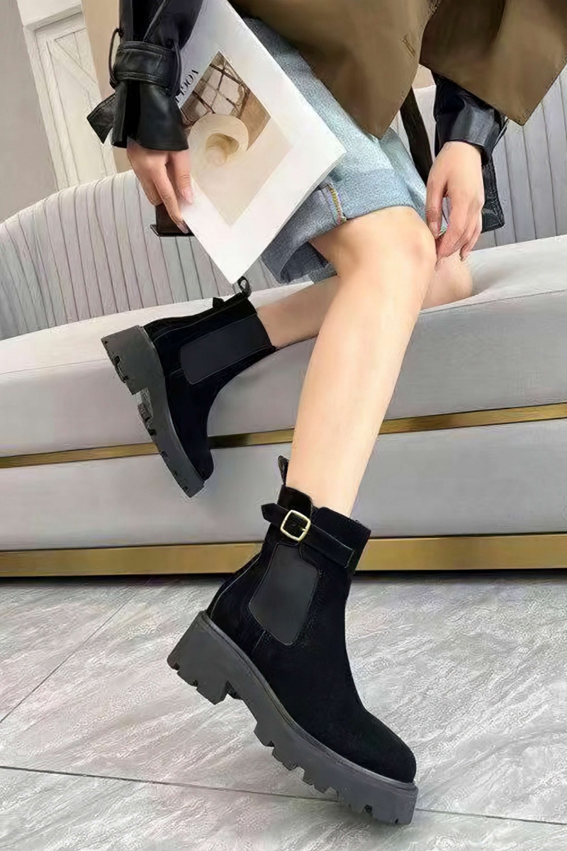 Celine Женские замшевые сапоги premium - Black