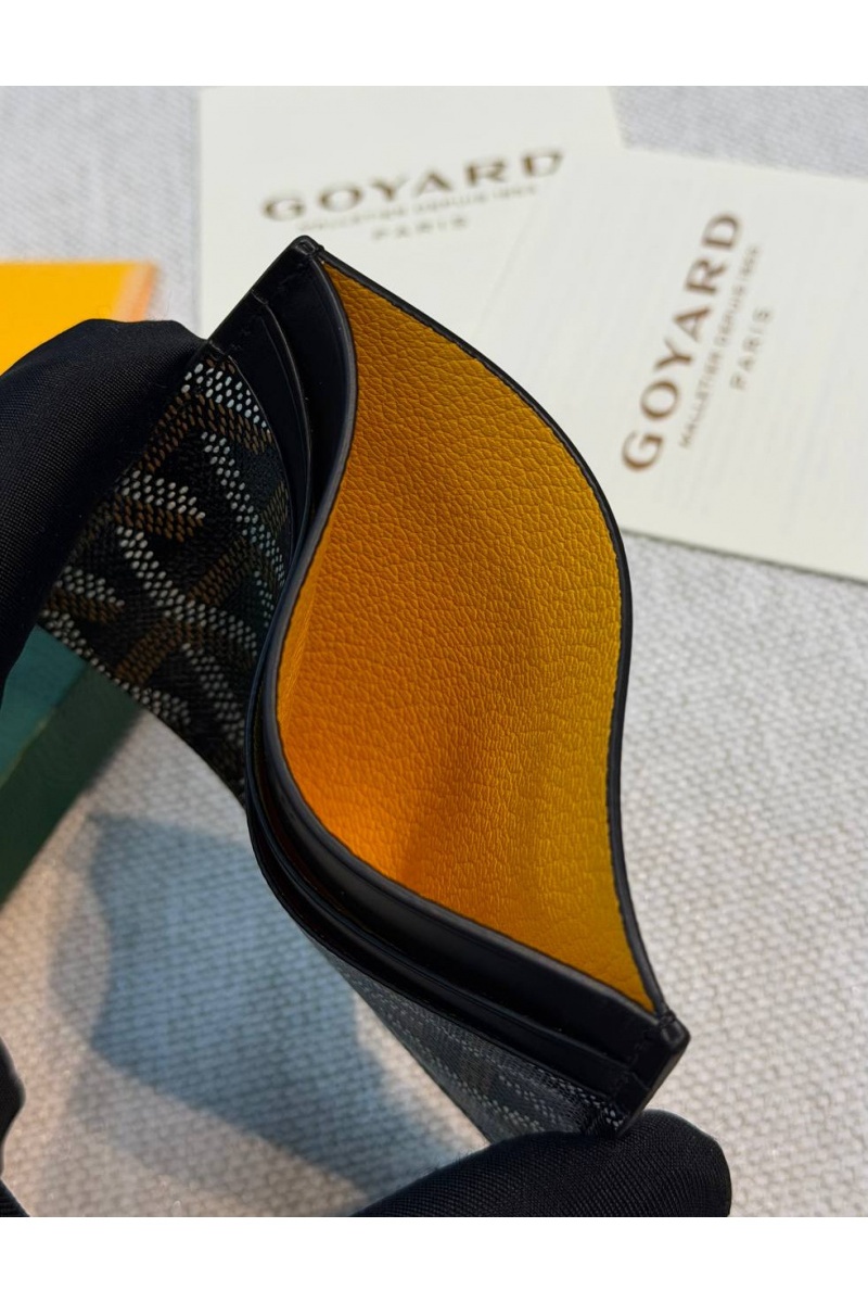Designer Clothing Кожаный кардхолдер Goyard Saint Sulpice premium 10.5x7 см