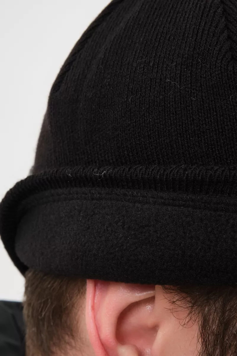 Paul & Shark Шапка на флисе logo-badge - Black 