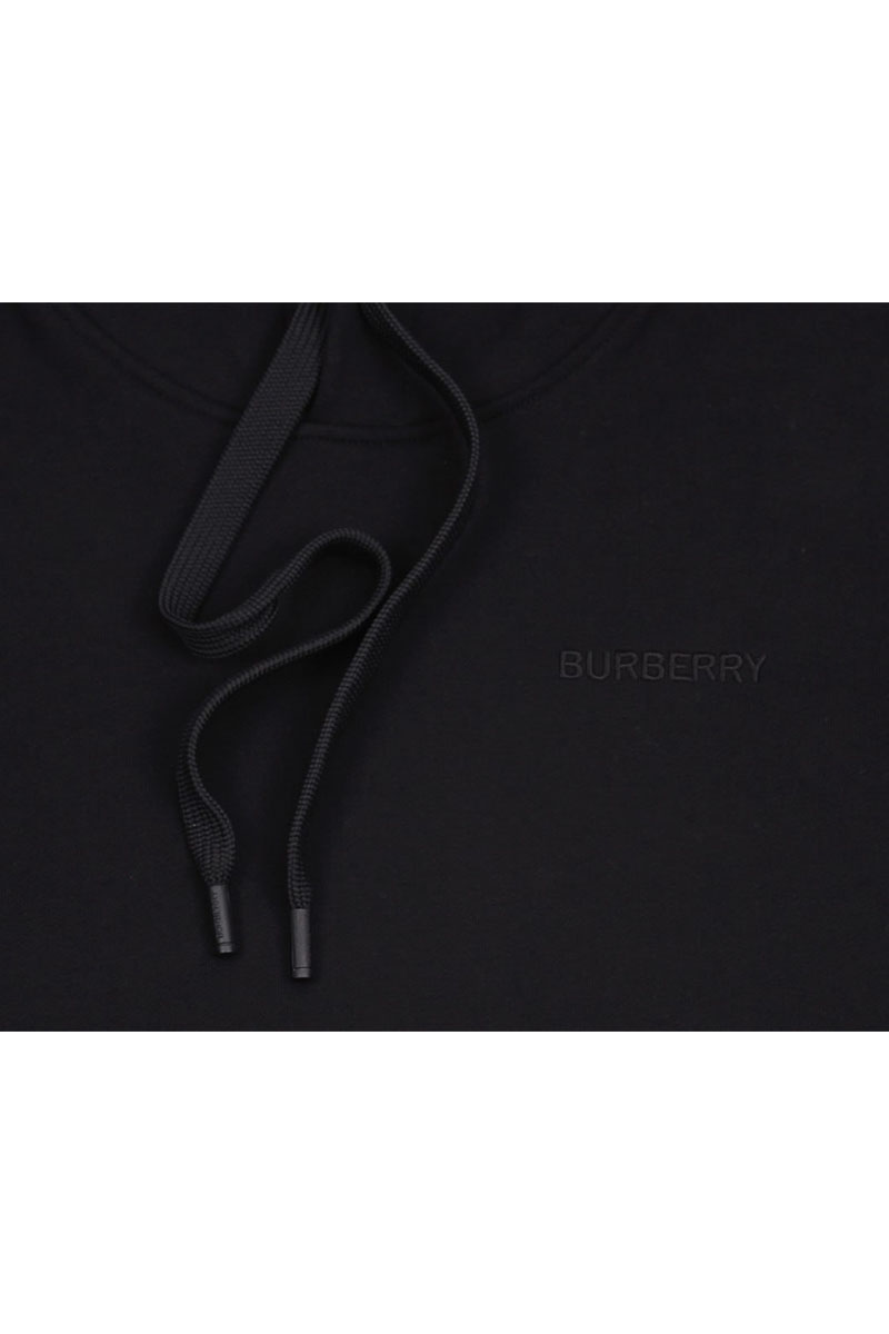 Burberry Чёрное худи Ekd Inlay 'Marks'