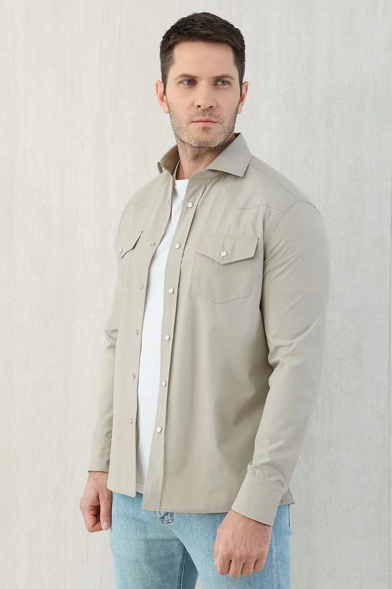 Designer Мужская серая рубашка Premium