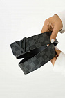 Кожаный ремень Initiales Damier Graphite (длина 85 - 115 см)