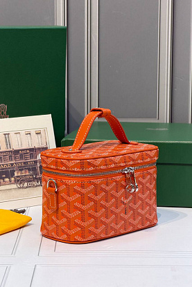 Кожаная сумка Goyard Muse Mini Vanity ​premium 16,5x10,5x8 см
