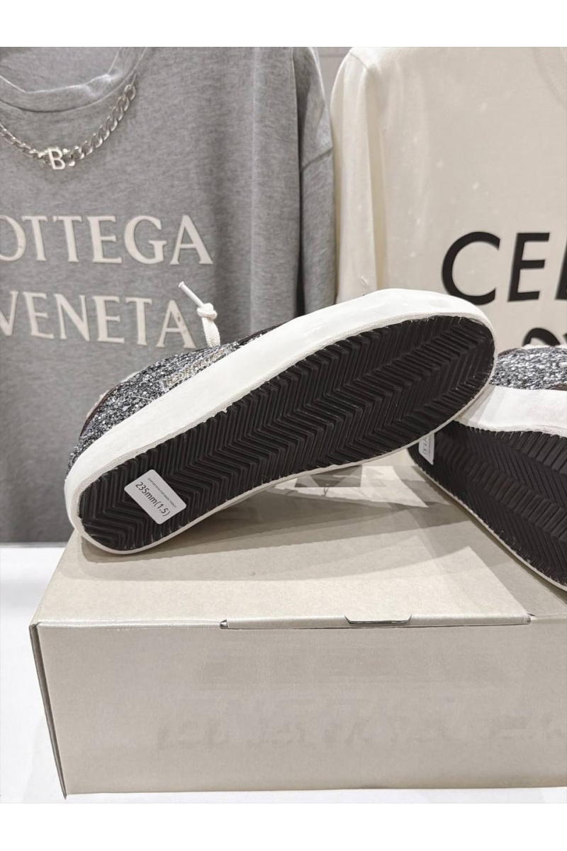Designer Clothing Женские комбинированные кроссовки с мехом Golden Goose Ball Star premium