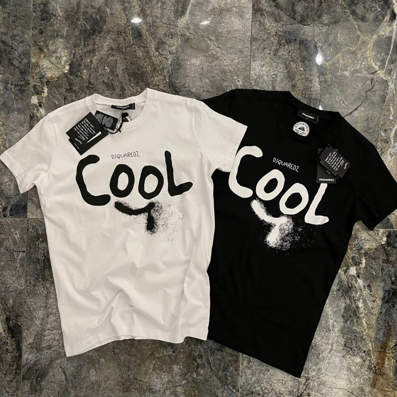 Dsquared2 Белая оверсайз футболка Cool-print