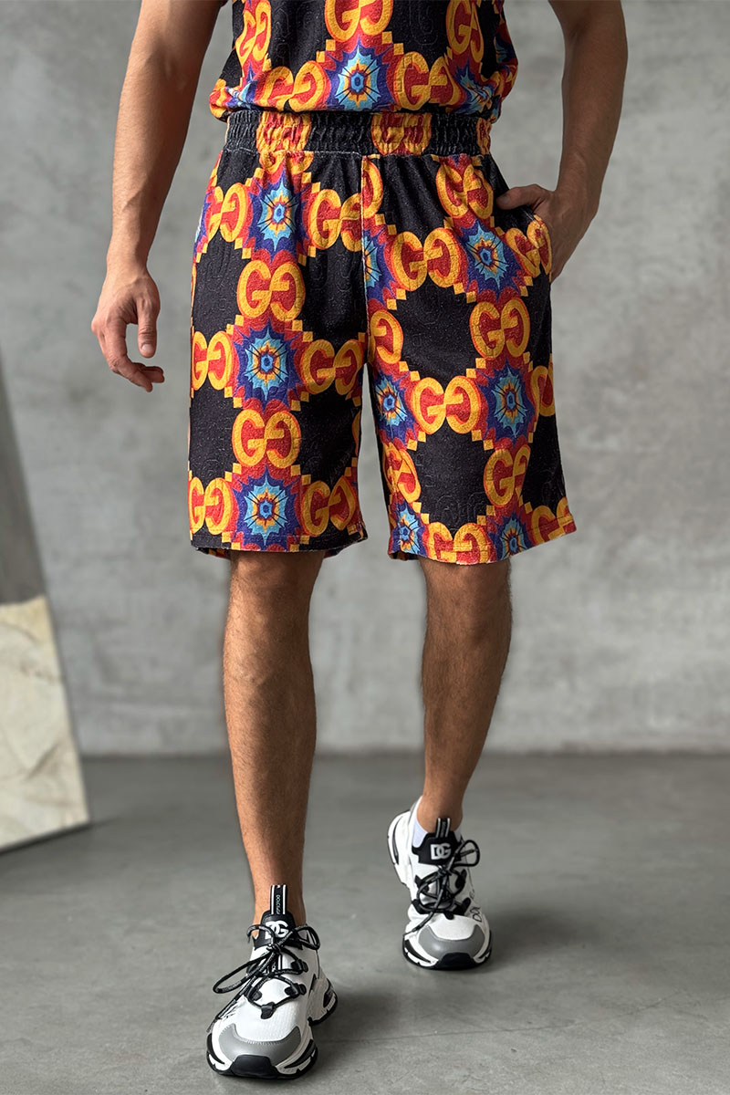 Gucci Брендовые мужские шорты GG logo all-over